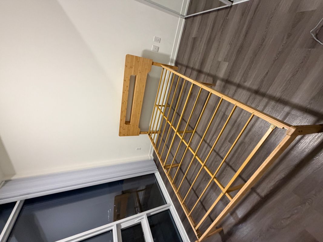 Bed frame assembly in a downtown Toronto condo