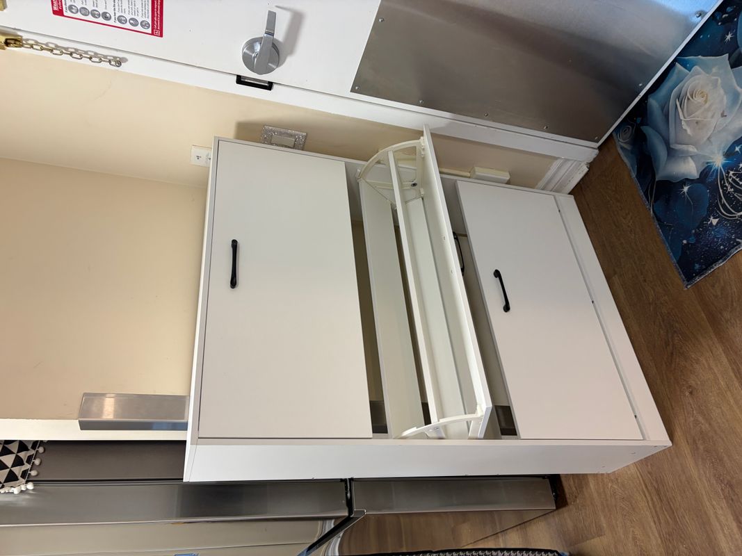 Dresser assembly in a condo bedroom